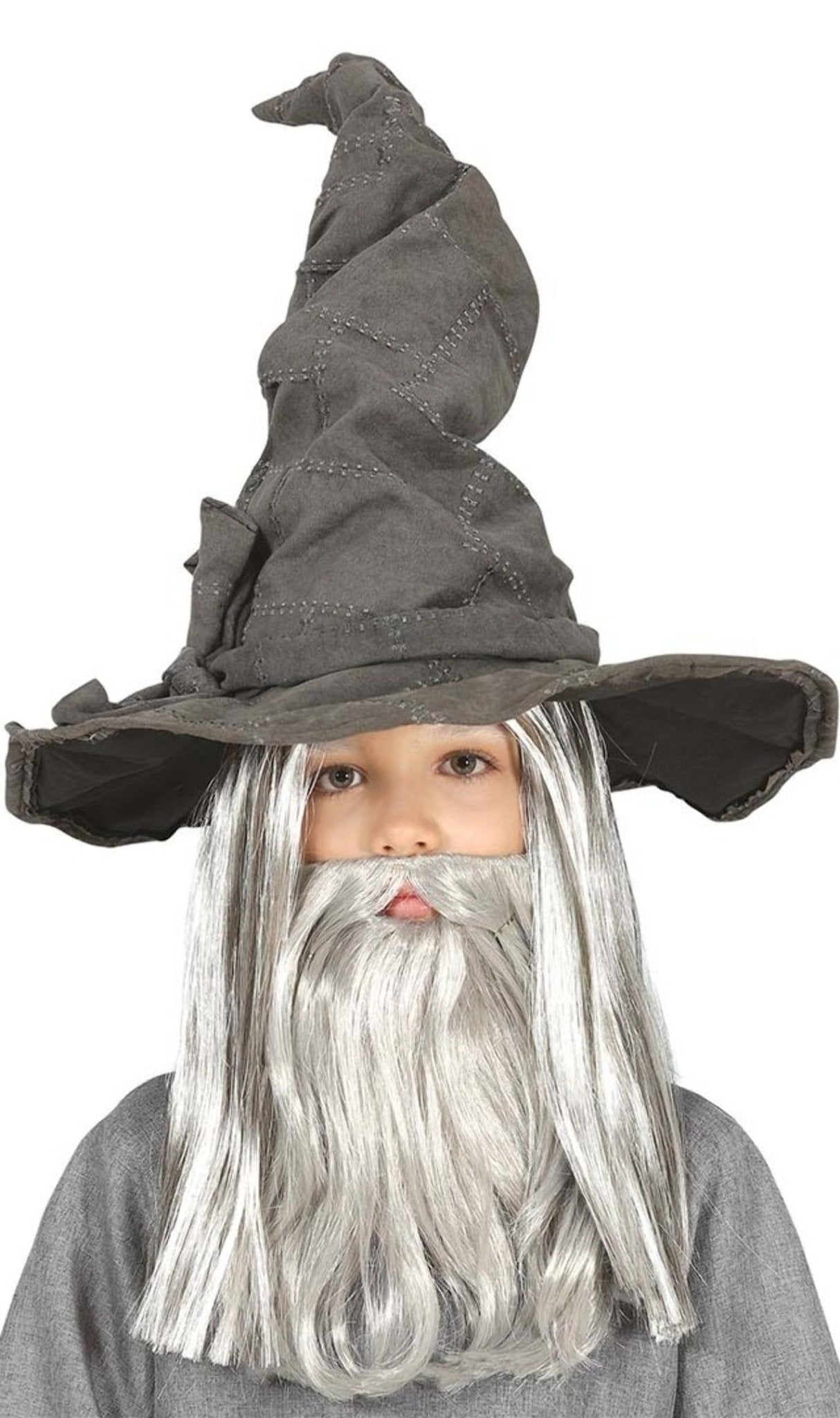 Chapeau de sorcier gris pour enfant
