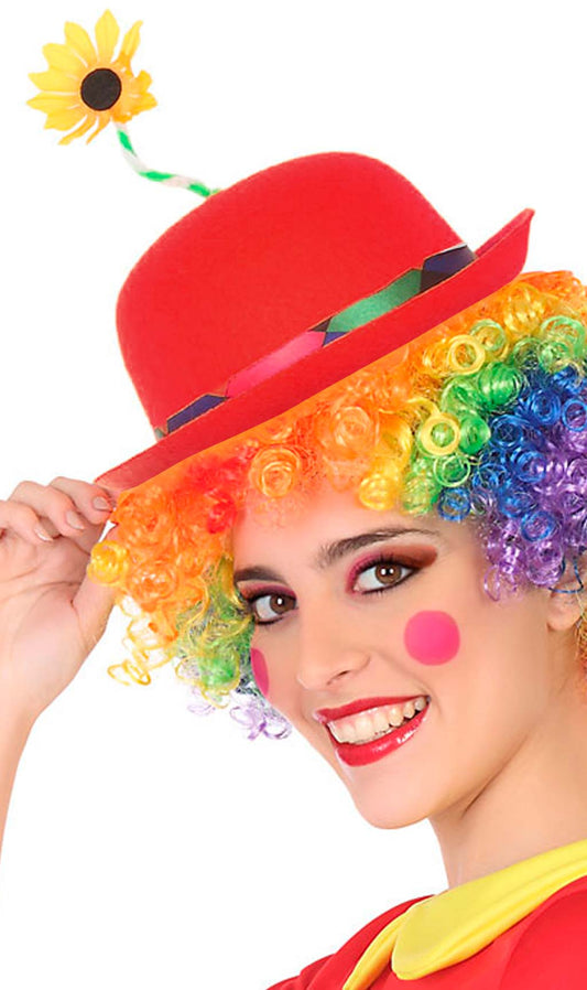 Chapeau de Clown Rouge