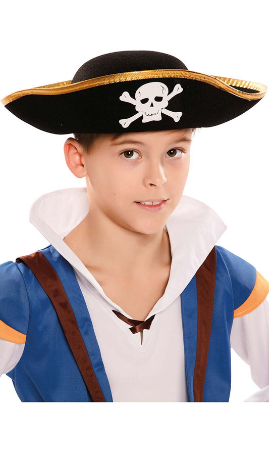 Chapeau de Pirate Tête de Mort pour enfant