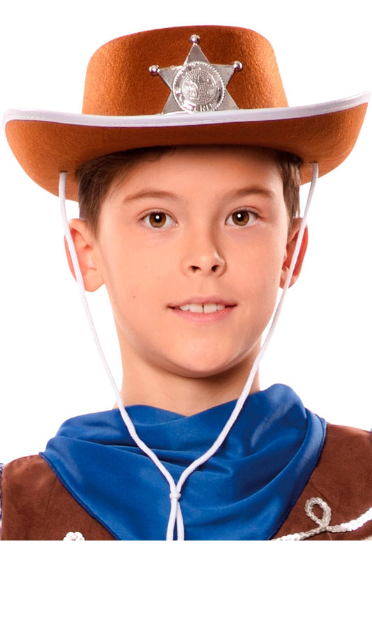 Chapeau de Cowboy Marron pour enfant