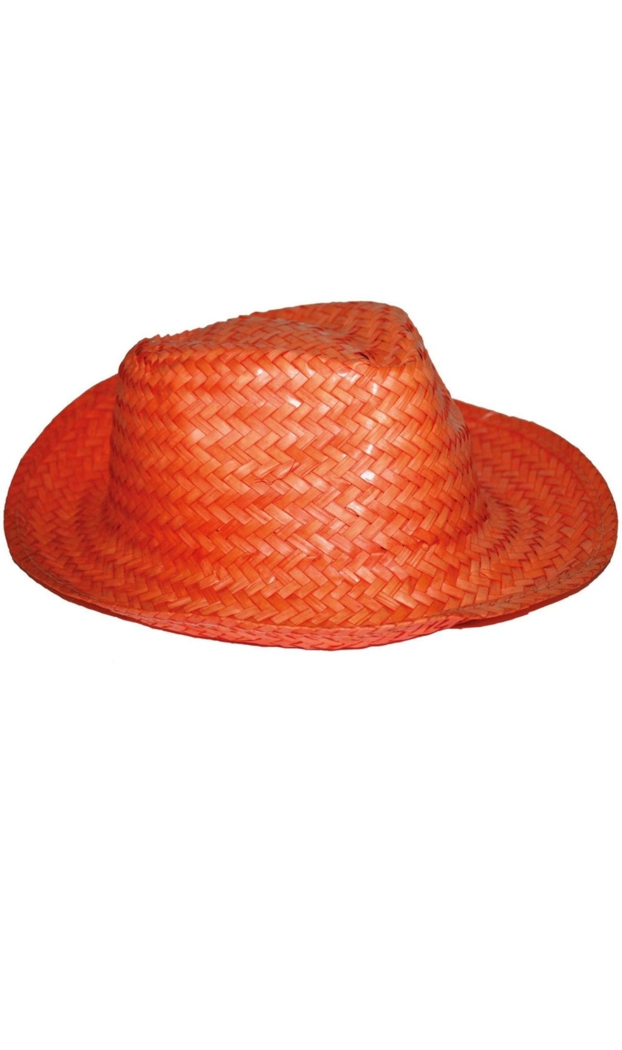 Chapeau Orange en Paille