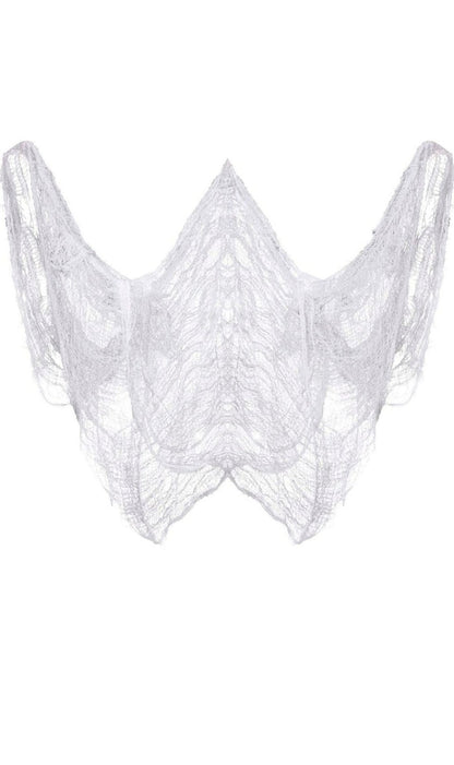Grand Tissu de Décoration Blanc
