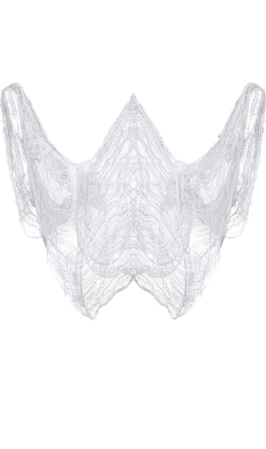 Grand Tissu de Décoration Blanc