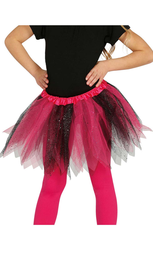 Tutu Rose et Noir Brillant pour enfant