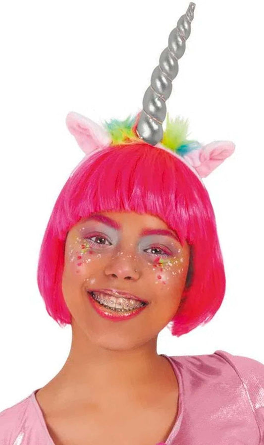 Serre-tête Unicorne Magique Argenté 