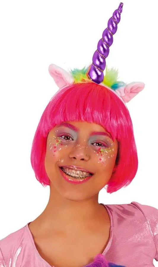 Serre-tête Unicorne Magique Violet 
